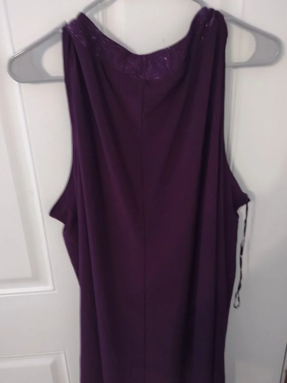 Plum 2 Piece Jacket Dress by R & M Richards - Picture 3 of 4